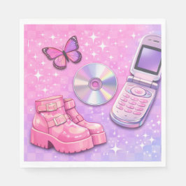 Y2K 2000 's Party Napkin Pappersservett