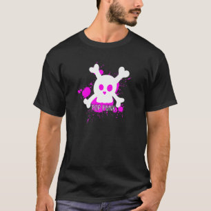 Y2K Aesthetic Emo Girl 2000S Mode Pop Punk Skul T Shirt