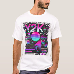Y2K Aesthetic Retro Tech Manar's T-Shirt - Neon Gl