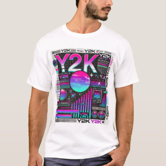 Y2K Aesthetic Retro Tech Manar's T-Shirt - Neon Gl