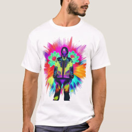 Y2K Bloom: Techwear uppfyller luminescent natur T Shirt