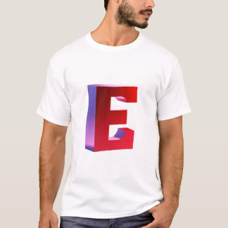 Y2K Bubble Letters Chrome T-Shirt | Rosa Blå