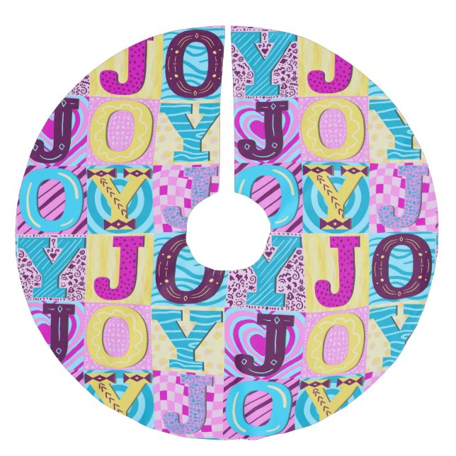 Y2K Christmas Julgransmatta Borstad Polyester (Framsidan)