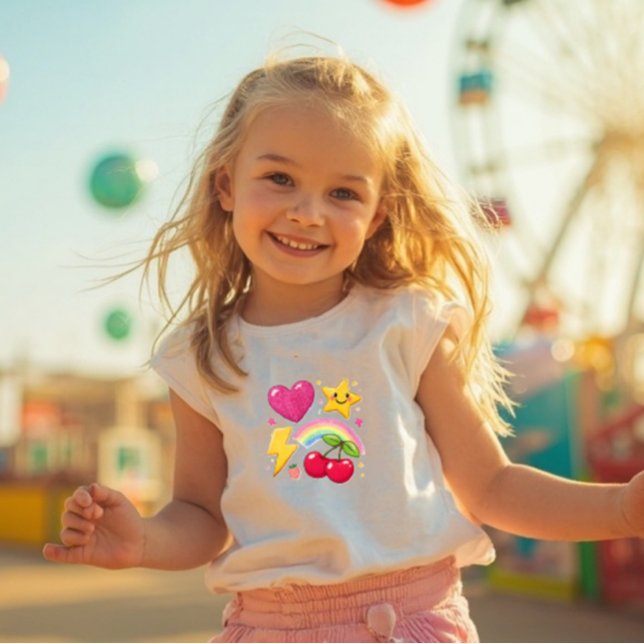 Y2K Cute Icons Mix Toddler Shirt T (Skapare uppladdad)