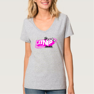 Y2K Estetisk Kattsinne Glömska Retro Rosa T-Shirt
