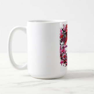 Y2K Glamour Flicka Röd Båge Chrome Hjärtan Stjärno Kaffemugg