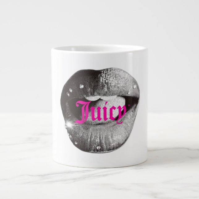 Y2K Glänsiga Läppar Mugg – Retro Bratz-Inspirerad  Jumbo Mugg (Framsidan)