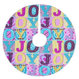 Y2K jul Julgransmatta Borstad Polyester