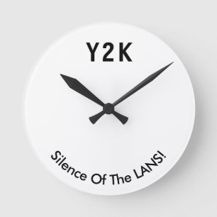 Y2K-lås - nedräkningslås Rund Klocka