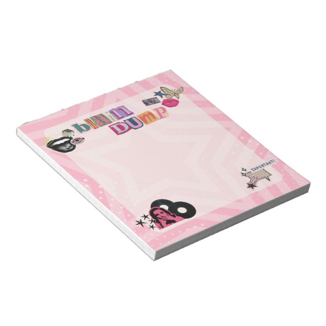 Y2K lösbrev anteckningar Notepad Anteckningsblock (Vinklad)