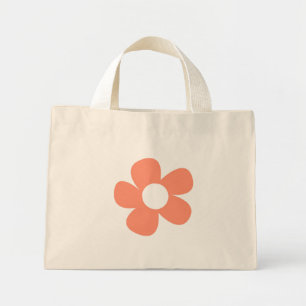 Y2k Preppy Red Rosa Flower Mini Tygkasse