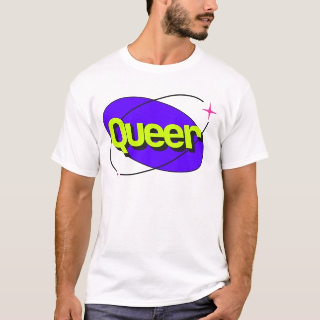 Y2K Queer Pride T Shirt (Framsida)