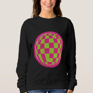 Y2K Retro Glitter Distressed Rutig Glob T Shirt