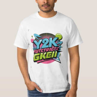 Y2K Retro Neon Estetik Fet Bold 90-talsinspirerad T Shirt