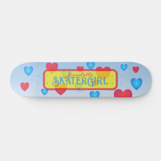Y2K Skaterflicka Glödande Hjärtan Mini Skateboard Bräda 18,5 Cm