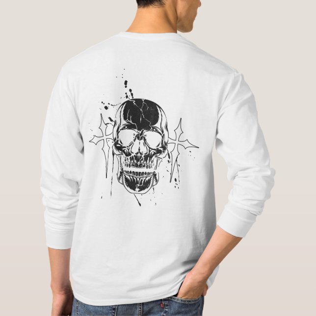 Y2k Skull long sleeve T-Shirt (Baksida)