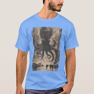 Y2K Streetwear Vintage Mode Bläckfisk Skräck Mons T Shirt