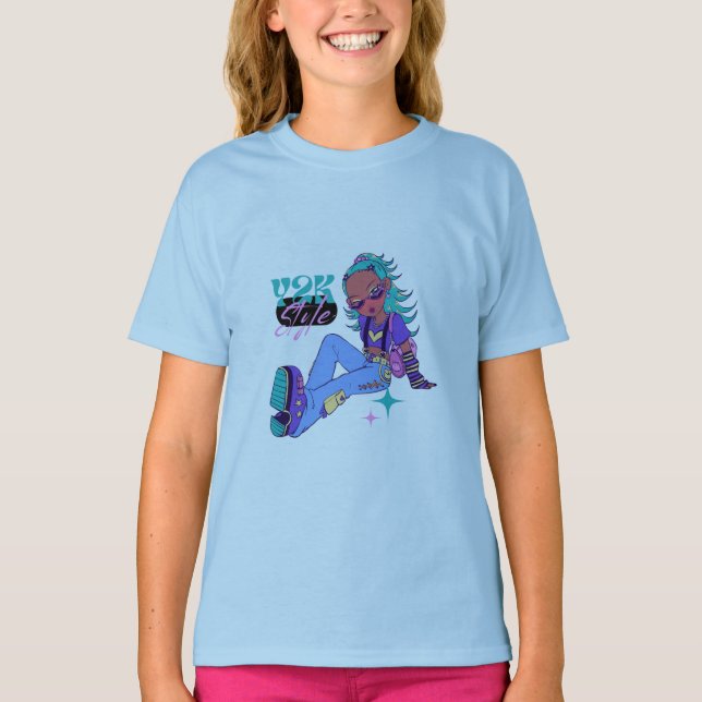 Y2K Style barn, Grafisk T-Shirt (Framsida)