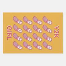 Y2K Vänd Telefoner Heart Mönster