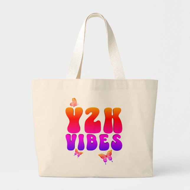 Y2K VIBES Butterfly Jumbo Tygkasse (Framsidan)