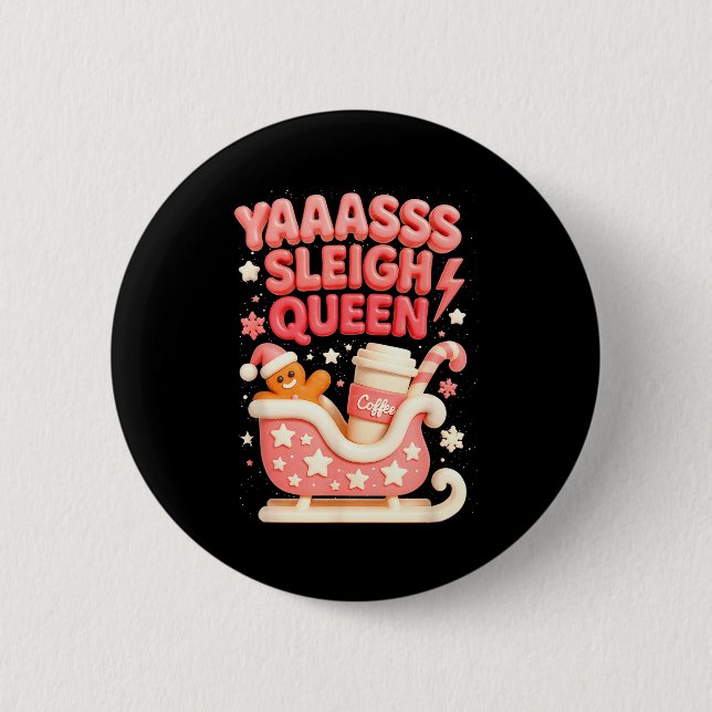 Y A Sleigh Queen Sleigh Girl Gingerbread Coffee Ch Knapp (Framsida)