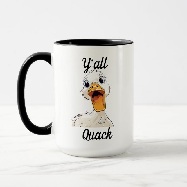 Y`all Quack Funny Anka Mugg (Vänster)