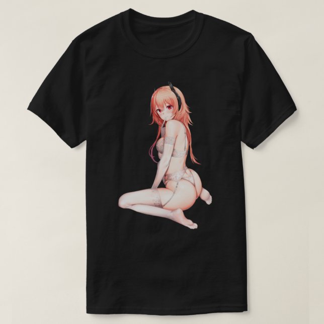 y anime girl  t shirt (Design framsida)