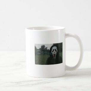 Y Ansikte Bubbles Funny Horror Halloween Meme Kaffemugg