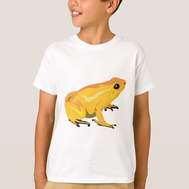Y är för Gult Poison Dart Frog T Shirt (Framsida)