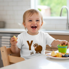 Y är för Yak: Adsible Alphabet Learning T Shirt