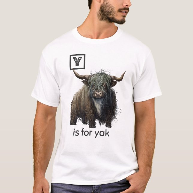 Y är för Yak T-Shirt (Framsida)