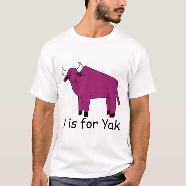 Y är för Yak T-shirt (Framsida)