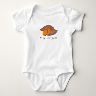 Y är för Yam Sweet Potato Root Vegetable Foodie T-shirt