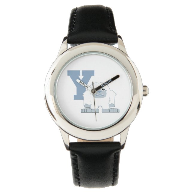 Y är för Yeti Cute Tecknad Yeti Monster Armbandsur (Framsida)