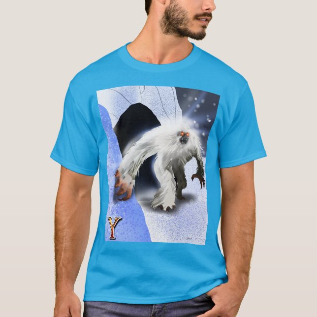 Y är för Yeti Tee Shirt (Framsida)