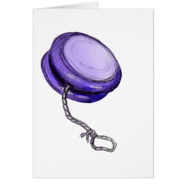 Y är för Yo-Yo Hälsningskort (Framsidan)