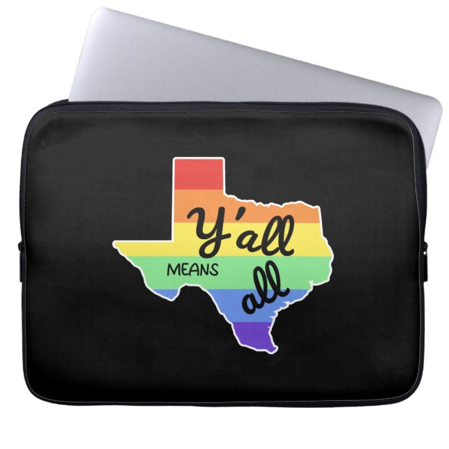 Y-design för alla Elak för stolt HBT+-texan Laptop Fodral (Framsidan)