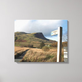 Y Garn North Wales vykort Poster Faux Canvas Pri