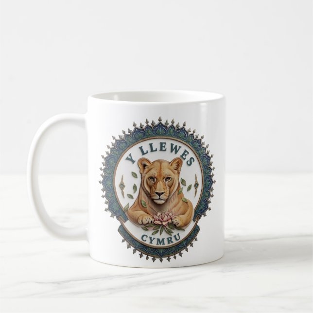 Y Llewinn. England Kaffemugg (Vänster)