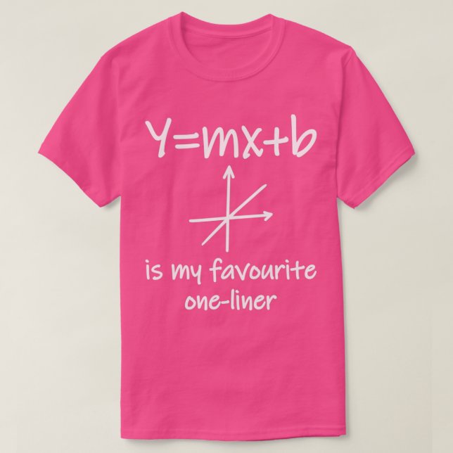 Y MX B för matlärare och Studenter T Shirt (Design framsida)