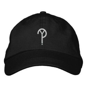 Y? - Symbol Hat-Black (Färg är utbytbart) Broderad Keps