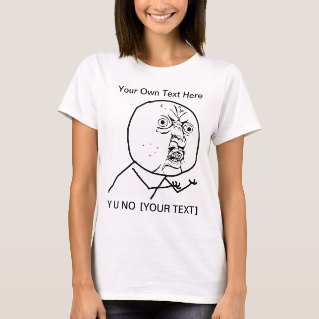 Y U INGEN - inpassad T-tröja för damer Tee (Framsida)