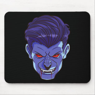 Y Vampire Halloween Monster Ansikte Scary Fangs Co Musmatta