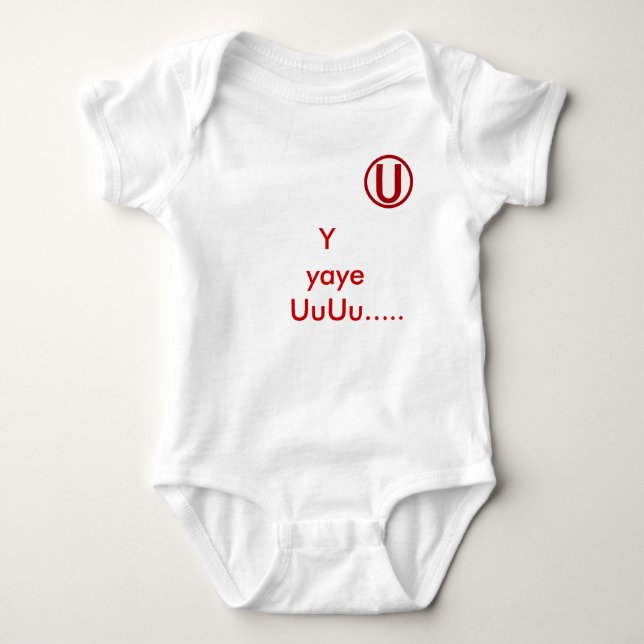 Y YAYE U! BABY TEE SHIRT (Framsida)