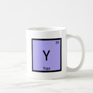 Y - Yoga Sportkemi Periodiska Systemets Symbol Kaffemugg