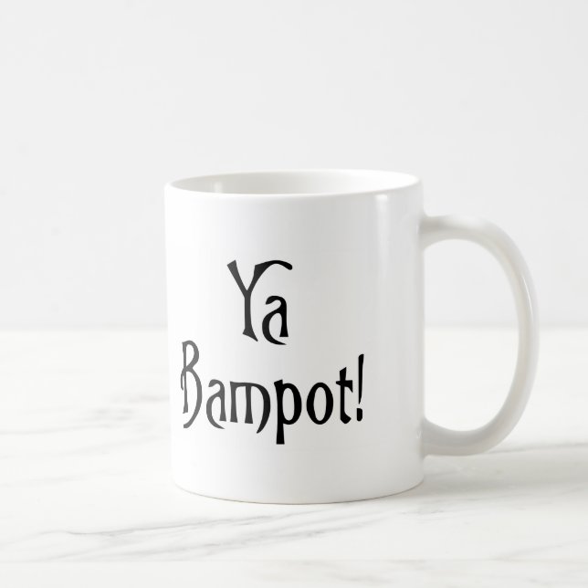 Ya Bampot roligt Scottish banter patter slang Kaffemugg (Höger)