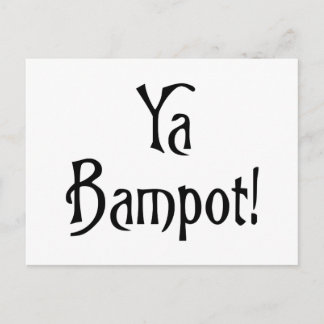 Ya Bampot roligt Scottish banter patter slang Vykort