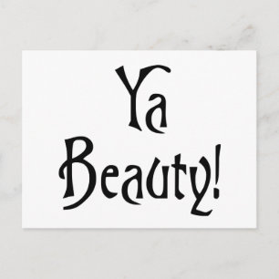 Ya Beauty Funny Scottish Say Vykort