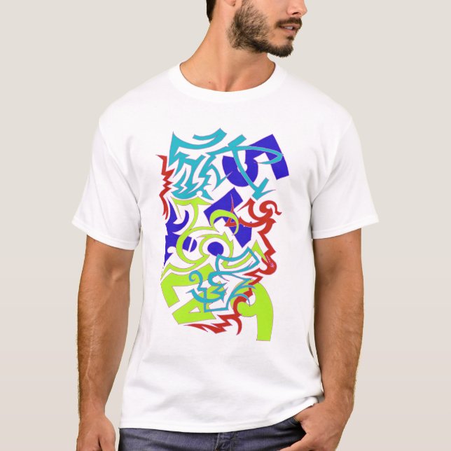 YA-grafittidesign Tee Shirt (Framsida)