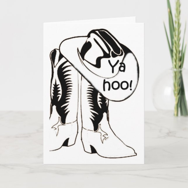 YA HOO-HIP HIP HOORAY-GRATTISAR KORT (Framsida)